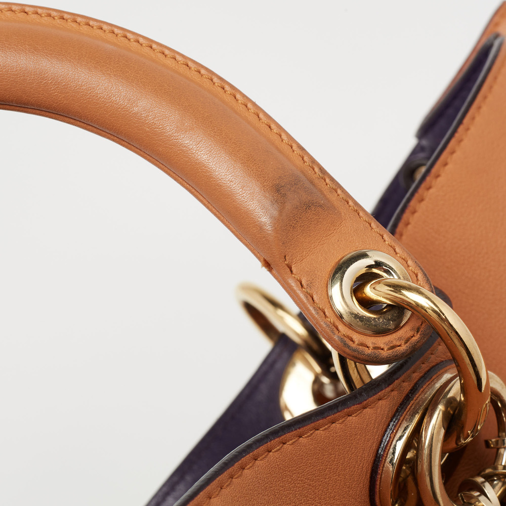 DIOR Brown Leather Large issimo Shopper Tote - Picture 6 of 9